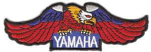 YAMAHA Logo EMBROIDERED Iron Patch T Shirt Sew Cloth  