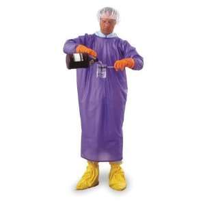   ANSELL 56 903 Coat Apron,Cleanroom,Size X Large,Blue 