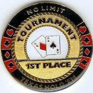 Tournament Poker Guard Trophies Coin Set   4 Coin