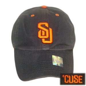 FITTED WASH CAP HAT SYRACUSE ORANGE NAVY BLUE SMALL NEW:  