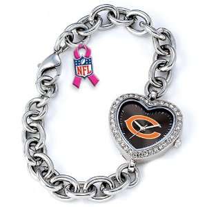 Gametime Chicago Bears Breast Cancer Awareness Heart Watch  Nflshop 