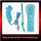 New Light Blue Remote Controller Built in Motion Plus+Nunchuck For 