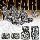 New Safari Zebra Car Mats Seat Steering Covers Set items in YupBiz 