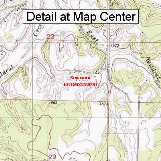   Topographic Quadrangle Map   Seymour, Missouri (Folded/Waterproof
