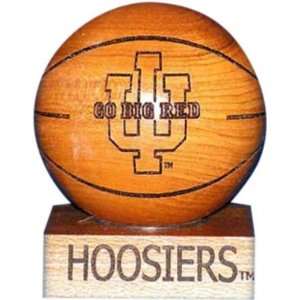  Indiana Hoosiers Laser Engraved Wood Basketball Sports 