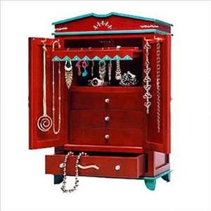  Fun Cherry 18.5 High Armoire Jewelry Box: Home & Kitchen