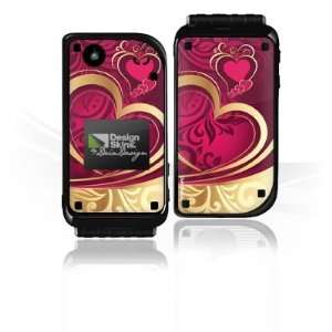  Design Skins for Nokia 7270   Heart of Gold Design Folie 
