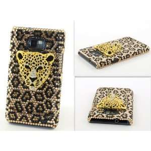  3D Rhinestone Crysal Jeweled Leopard Hard Skin Case Cover 