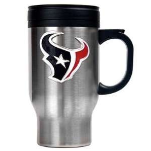 Houston Texans Stainless Steel Travel Mug: Sports 