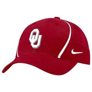  Nike Oklahoma Sooners Crimson Coaches Dri Fit Hat Sports 