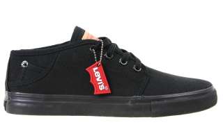 Levis Mens Shoes 514963 A48 Pouch Half 2 Black Mono  