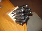 15 piece Chicago Cutlery Knife set & Block Stainless Se