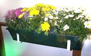   RAILING FLOWER BOX WINDOW BOX GARDEN PLANTS BRACKETS APARTMENT CLAMPS