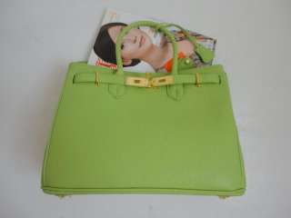 Green Womens PU leather Shoulder Handbag Tote Bag H13  