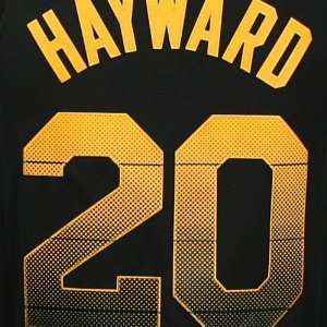 Utah Jazz Gordon Hayward Vibe Jersey (Black)  Sports 
