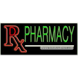 Pharmacy, Logo Neon Sign: Grocery & Gourmet Food