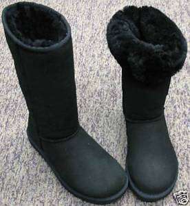 UGG WOMENS CLASSIC TALL BOOTS 5815 BLACK size 9  