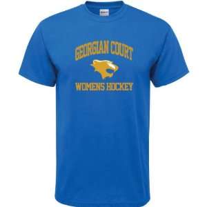 Georgian Court Lions Royal Blue Womens Hockey Arch T Shirt:  