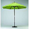 Round 9 foot Lime Green Hard Wood Patio Umbrella  Overstock
