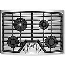 Electrolux : EW30GC55GS 30in Gas Cooktop Stainless Steel  Overstock 