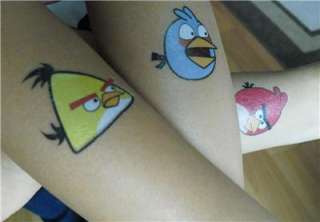 Angry Birds Temporary Tattoo VARIETY PACK (2red/2blue/2yellow)  
