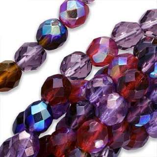   fire polish purple red 8 mm round bead mix case of 100 today $ 9 89 4