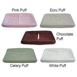 ABC Heavenly Soft Minky Dot Contoured Changing Table Cover  Overstock 
