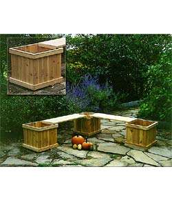 Rustic Adirondack Cedar Planter Box  