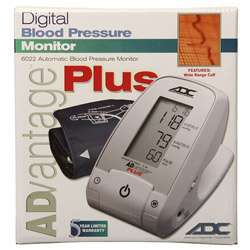 ADC Advantage Plus 6022 Automatic Blood Pressure Monitor with Memory 