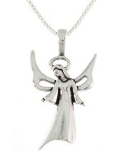 Sterling Silver Angel Necklace  Overstock