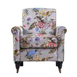 angelo:HOME Harlow Antique Floral Bird Arm Chair  Overstock