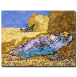 Vincent van Gogh Siesta After Millet 1890 Canvas Art  Overstock