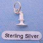 sterling silver tiny 5mm baby candle candlestick charm returns 