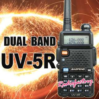   5r baofeng dual band uhf vhf 136 174 400 480 mhz radio free earpiece