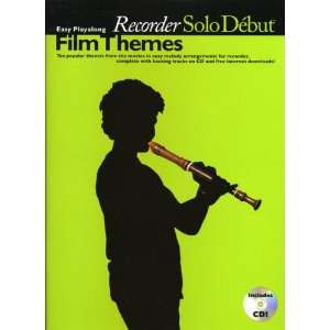  Film Themes Easy Playalong Recorder (Solo Debut 