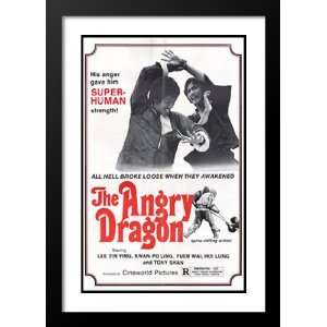 The Angry Dragon 20x26 Framed and Double Matted Movie Poster   Style A