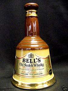BELLS WHISKEY BOTTLE BELL SHAPE BY WADE PERTH SCOTLAND  