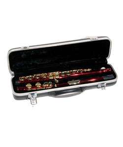 Red and Gold School Band Case and Flute  