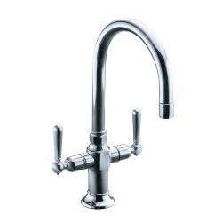   Stainless Hirise Stainless Two Handle Bar Sink Faucet  