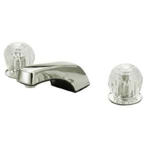   Twin Acrylic Handle Less Pop Up, Polished Chrome (Not CA/VT Compliant