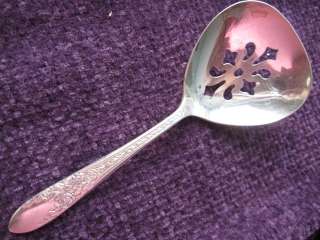 NATIONAL SILVER CO SMALL SPOON w/ CUT OUTS SILVERPLATED  