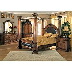 Classic Canopy Poster King size 4 Piece Bedroom Set  