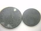 Lot of 2 Real Nazi Germany Coins From WWII Set Includes a 1 Pf and 10 