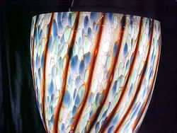 MAGNIFCENT HUGE ITALIAN MURANO ART GLASS FLOOR LAMP A+  