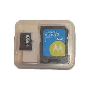  MOTOROLA 256MB MICRO SD CARD + ADAPTER: Computers 