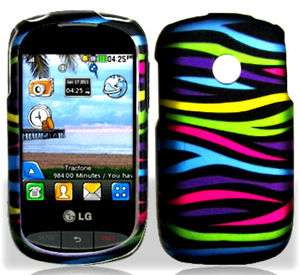   LG800G Faceplate Snap on Protector Phone Cover Hard Case Skin RZEBRA