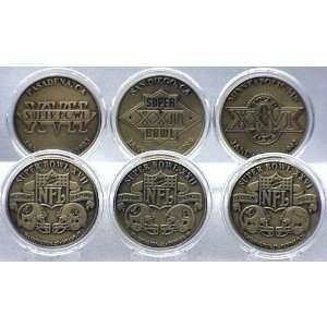  Washington Redskins Bronze Super Bowl Collection Coin Set 