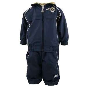 Reebok St. Louis Rams Navy Blue Infant 2 Piece Warmup Suit:  