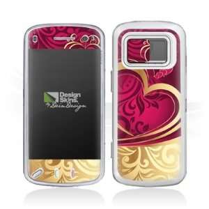 Design Skins for Nokia N97   Heart of Gold Design Folie 