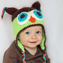 Knitnut by JL Childs Cotton Crocheted Owl Hat  Overstock